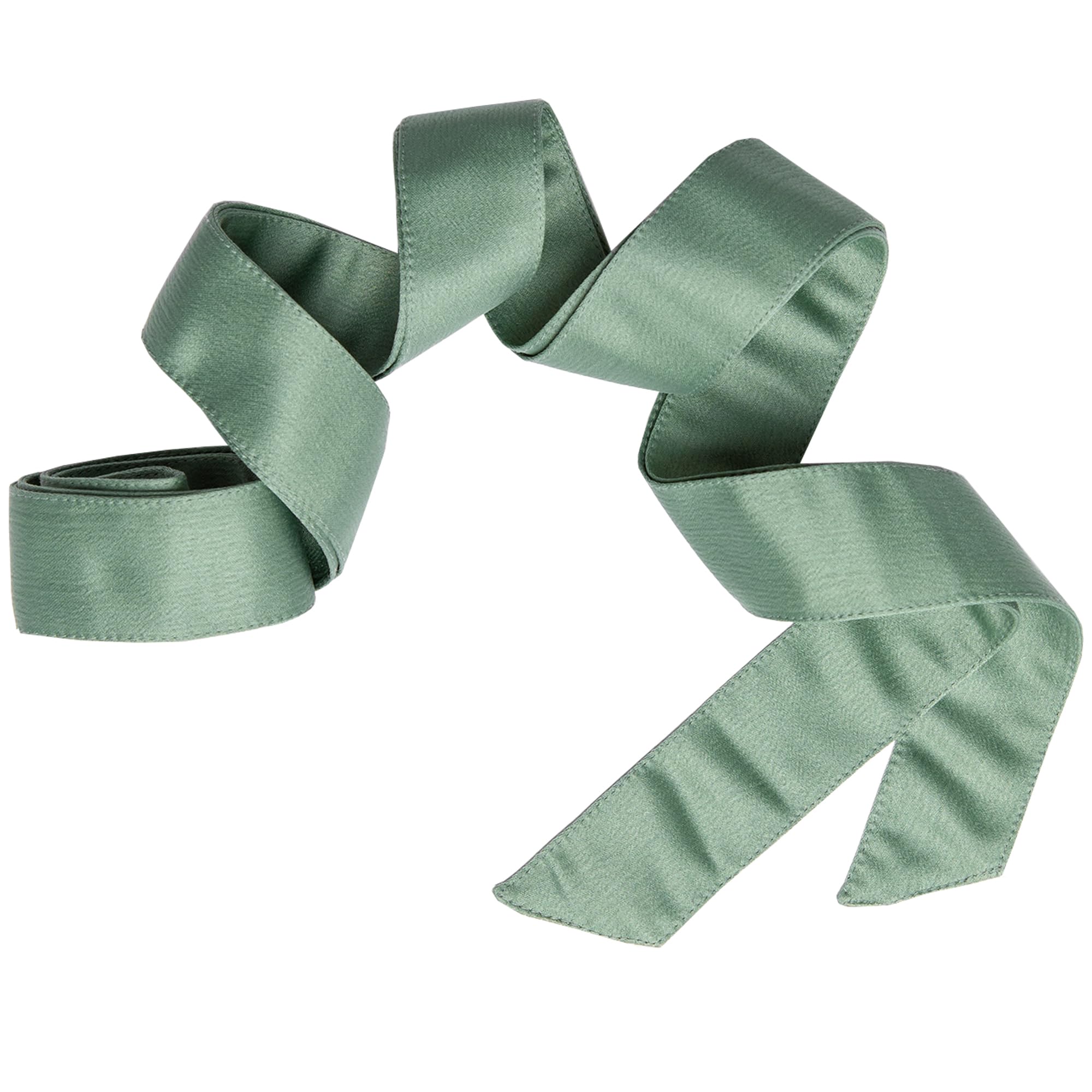 Maya Deluxe Damen Womens Sash Ladies Satin Waist Tie Ribbon Bow Accessory For Bridesmaids Bridal Wedding Prom Evening Occasion Belt, Deep Mint, S-M