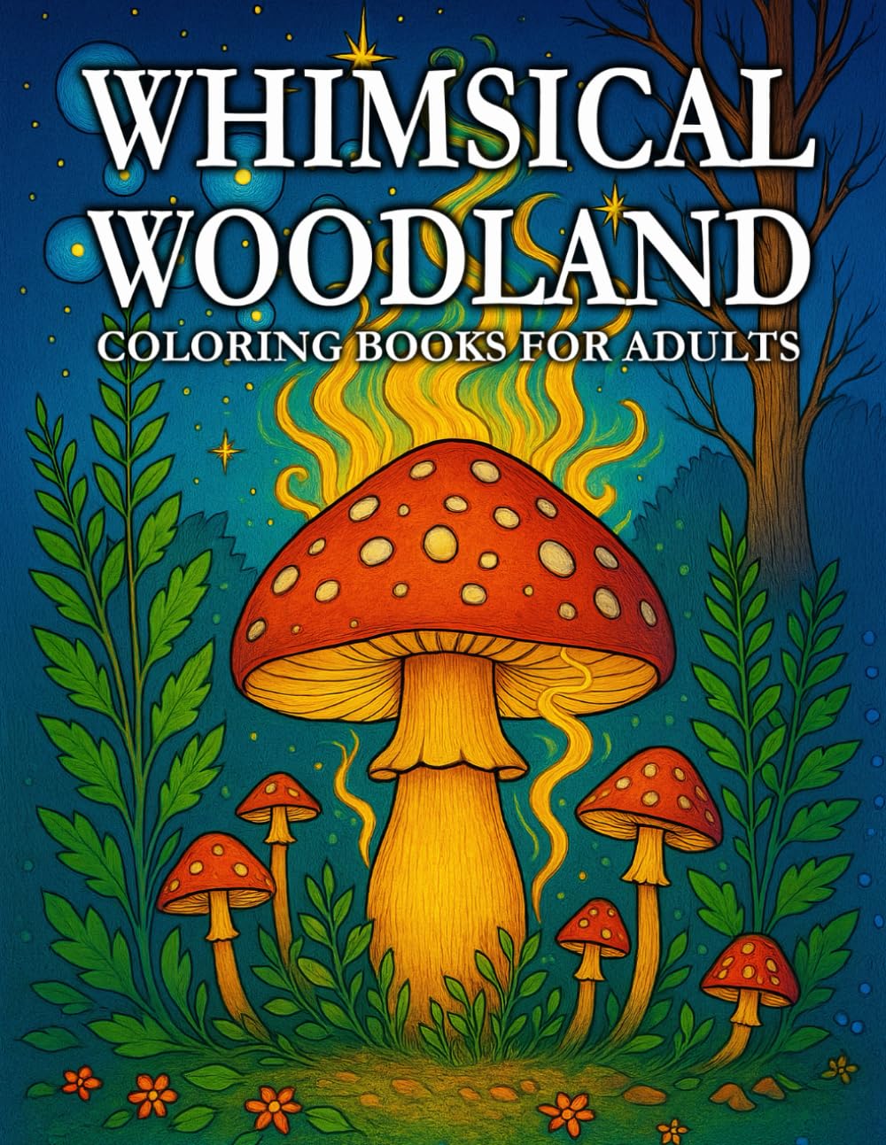 Whimsical Woodland: Coloring Book For Adults - A Magical Journey Through Enchanted Forests, Woodland Fantasy, And Charming Nature Scenes For Creative Relaxation