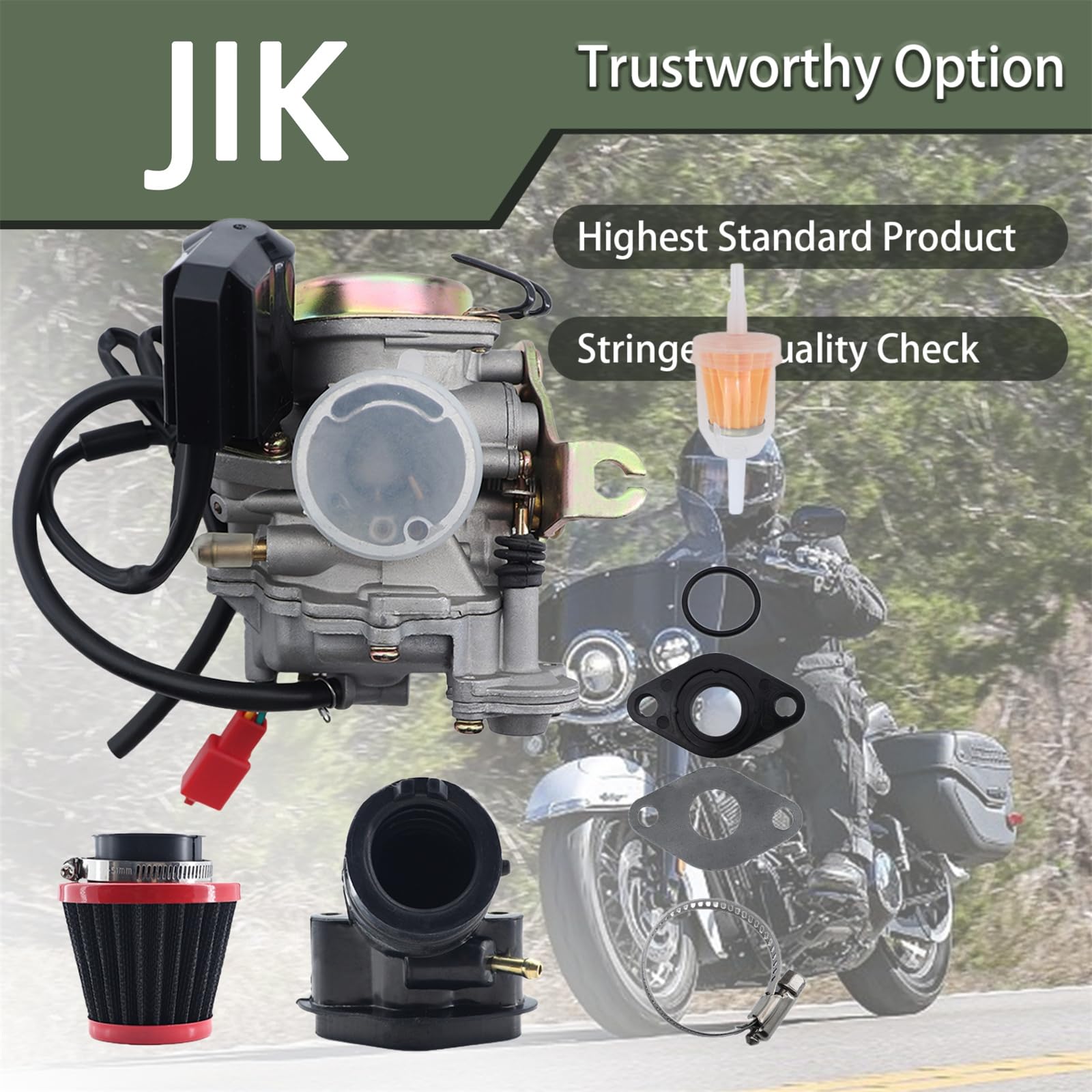 Purchase CARBURETOR GY6 CARBY 50 60 80CC SCOOTER MOPED Qingqi Vento CARB SUNL ROKETA JCL In - Foto 3