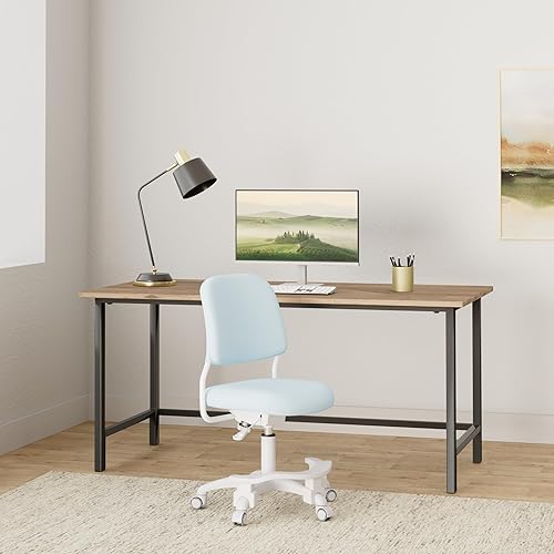 Miniatura 2 de Silla ergonómica de escritorio para niños, silla de oficina de estudio, altura ajustable y profundidad del asiento, reposapiés desmontable y soporte