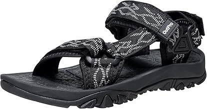 OutPro Sandalen Herren Wandersandalen rutschfeste, bequeme Trekking Sandalen Herren, Sportsandalen mit offener Spitze, ideal für Strand und Outdoor-Aktivitäten