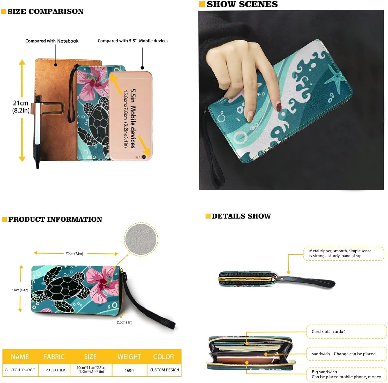 Lotusorchid Handbag Wallet Combo for Women, PU Leather Shoulder Bag and Wallet Set for Travel, Shopping, Work