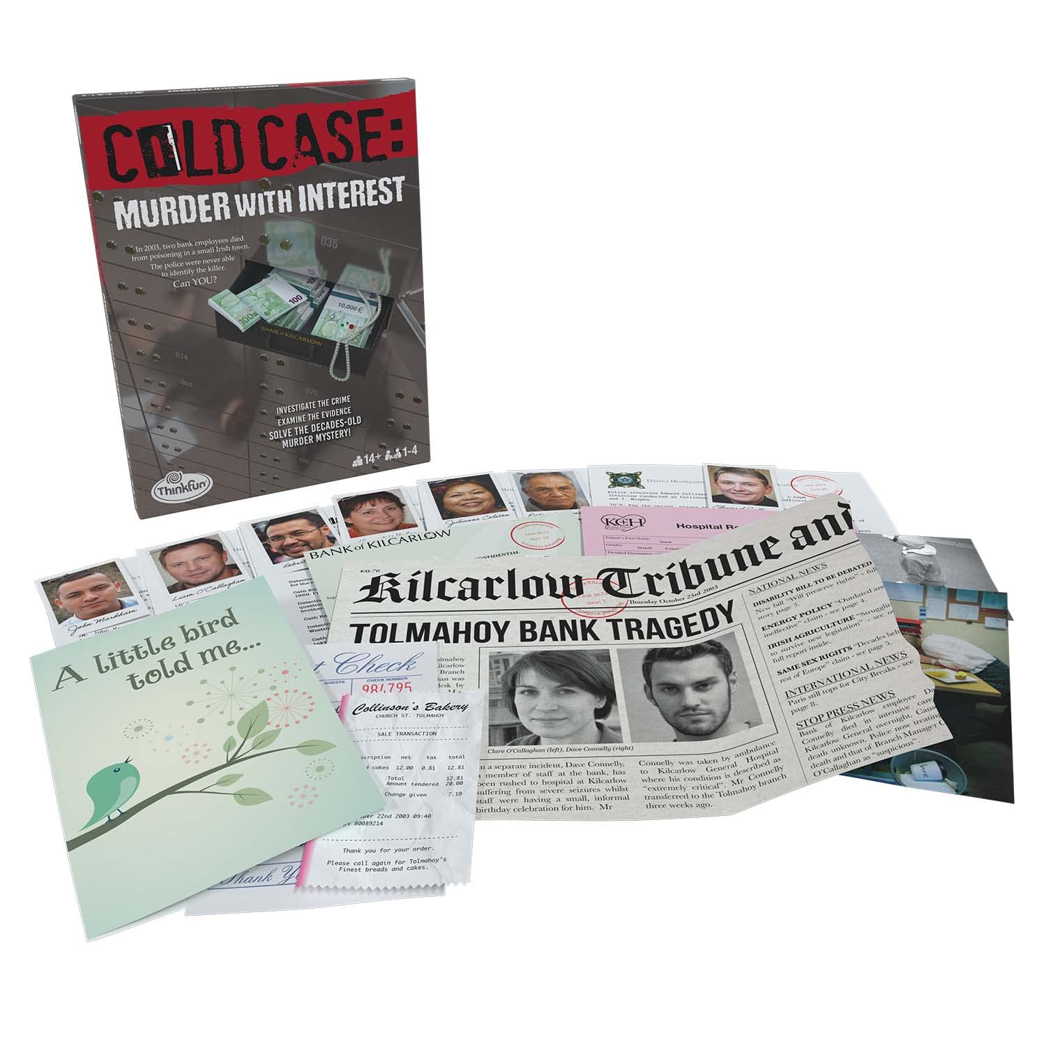 Think FunCold Case: Murder with Interest – A Murder Mystery Game in a Box for Ages 14 and Up
