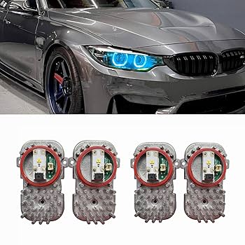 Amazon.com: 4Pcs Ice Blue DRL Angel Eyes Modules Set Fit For
