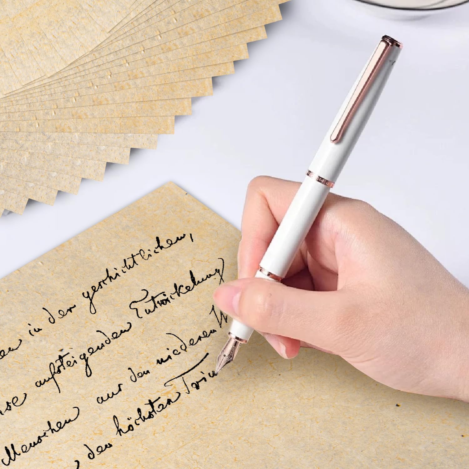 Papier parchemin vintage A4 100 g/m² Lot de 50 feuilles pour imprimantes et loisirs créatifs