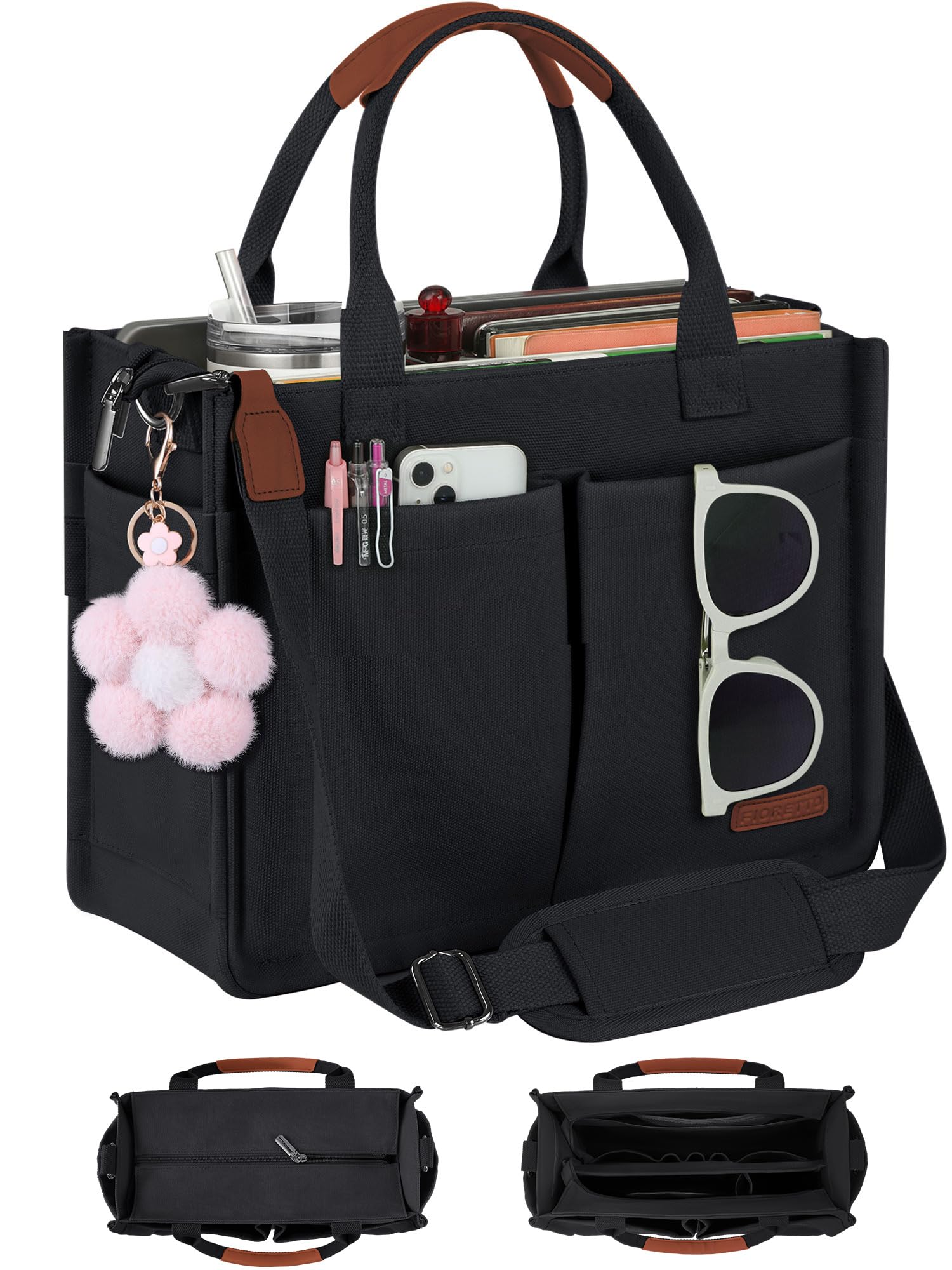 FIORETTO Womens Canvas Tote Bag