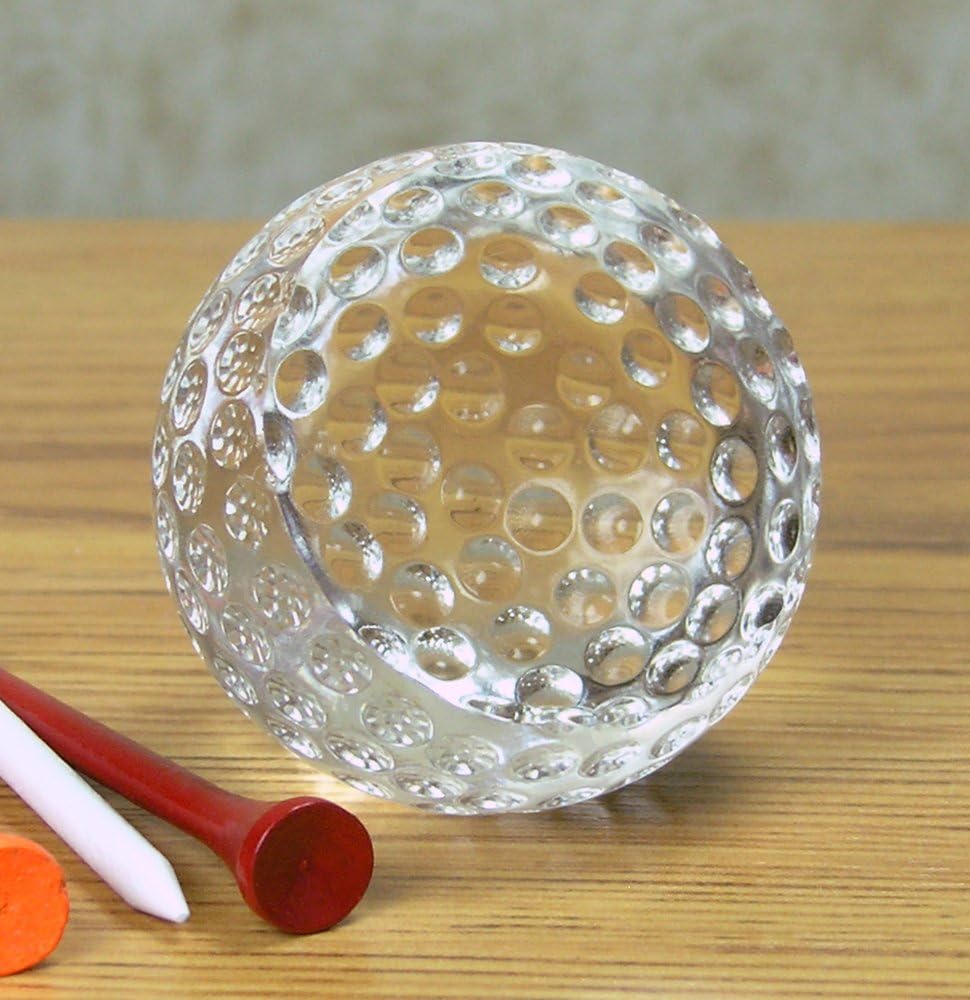 BANBERRY DESIGNS Golf Ball Trophy Crystal Golf Balls