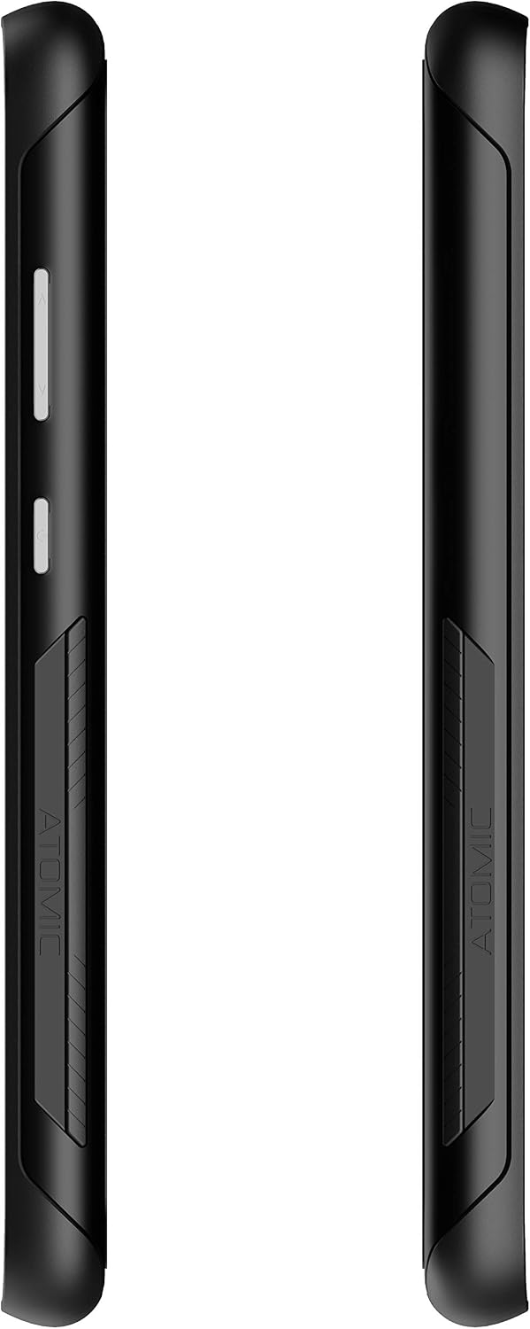 Exсluѕіvе Sресіаl Ghostek Atomic Slim Galaxy S20 Clear Case with Super Tough Space Metal Bumper Design Military Grade Armor Heavy Duty Protection Wireless Charging Compatible 2020 Galaxy S20 5G (6.2 Inch) - (Black)