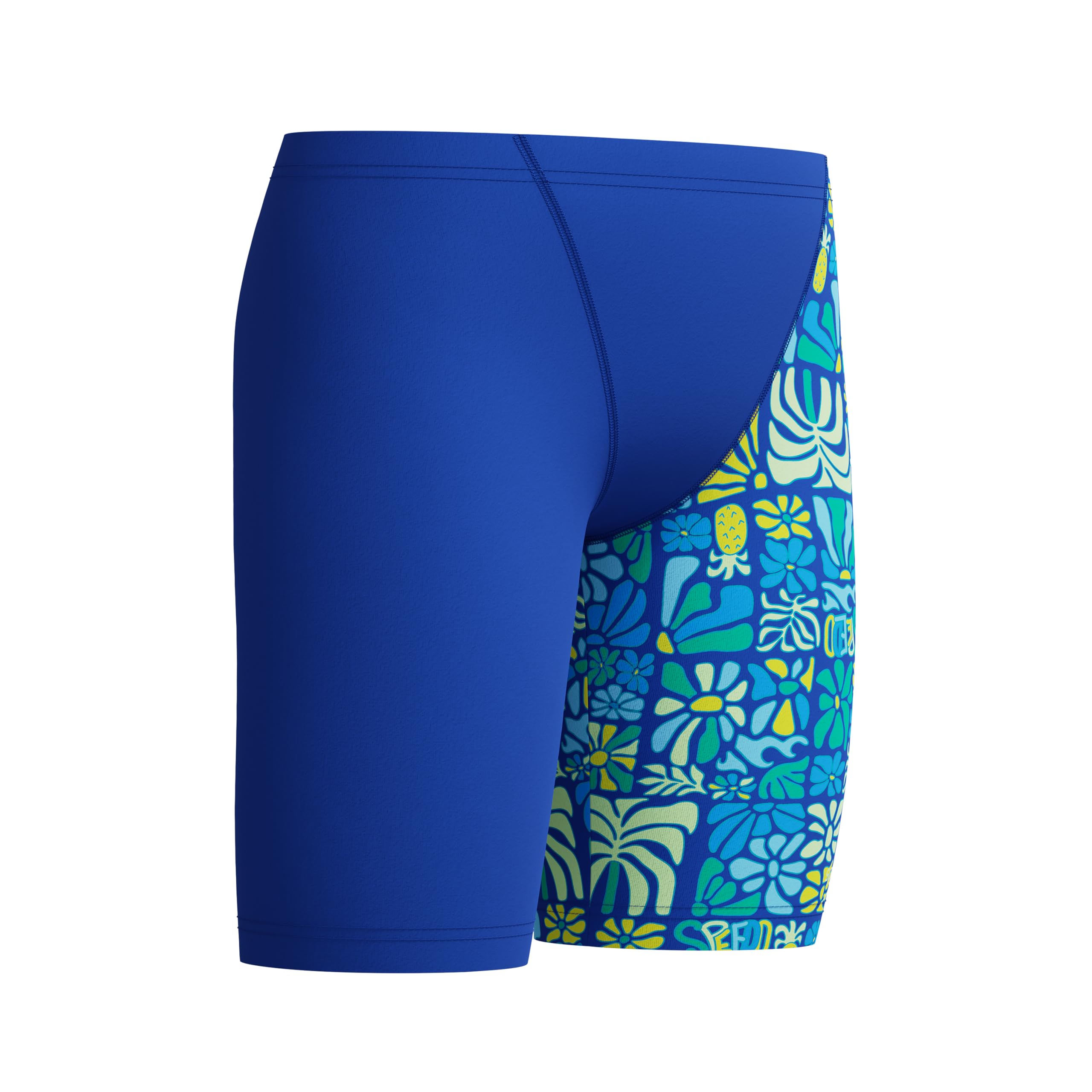 Speedo Costume da bagno da bambino, con stampa a V, colore: blu zaffiro scuro/blu angelico
