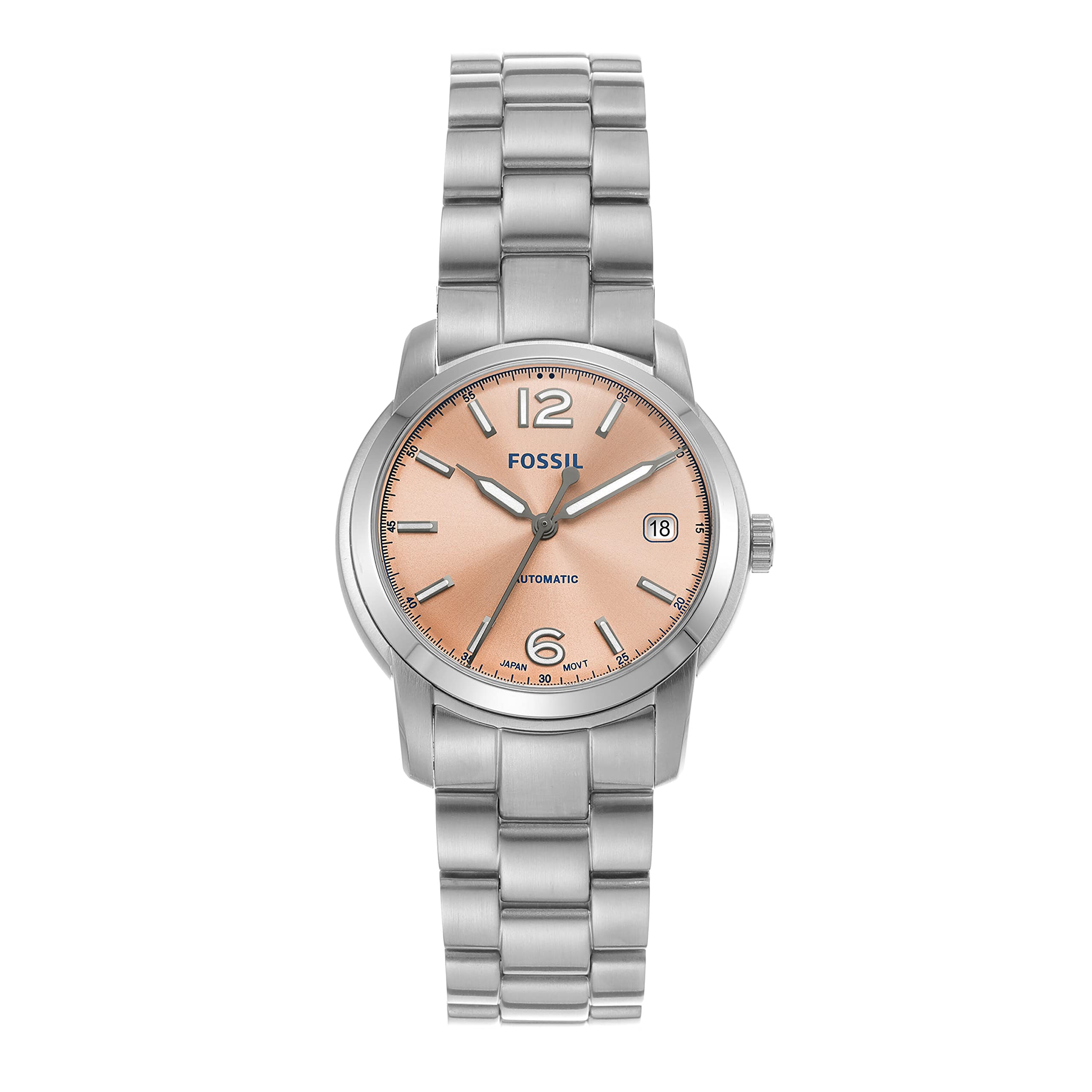 FOSSIL HERITAGE オートマティック ステンレススチールウォッチ