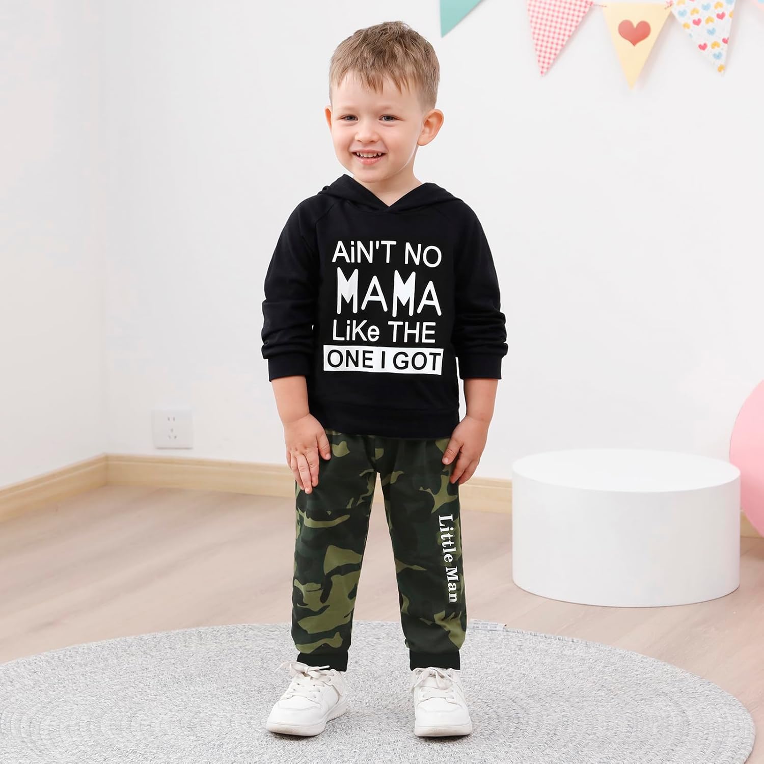 YUEMION Toddler Boy Clothes 2T 3T 4T 5T Fall Outfits Baby Hoodie Sweatshirts & Pants Set Little Boy Sweatsuit Winter Clothing - Image 2