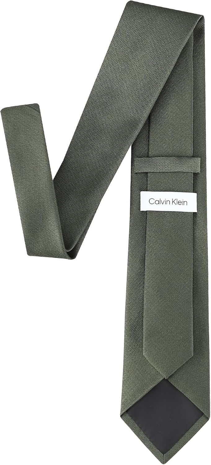 Calvin Klein mens Classic Solid Tie – Formal Neckwear for Business, Wedding, and Special Occasions