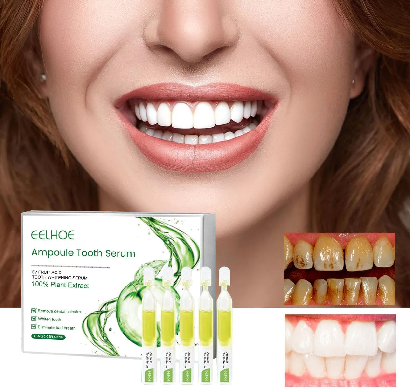 FDTYAmpoule Tooth Serum, Ampoule Essence Toothpaste, Ampoule Toothpaste, Fruit Acid Teeth Whitening Essence
