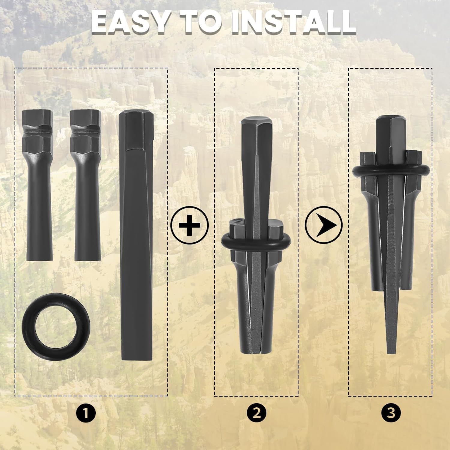 10 Pack 5/8" Wedge and Feather Shims Set Concrete Rock Stone Splitter Hand Tools for Stone, Concrete, Marble, Granite Rock Splitting Wedges