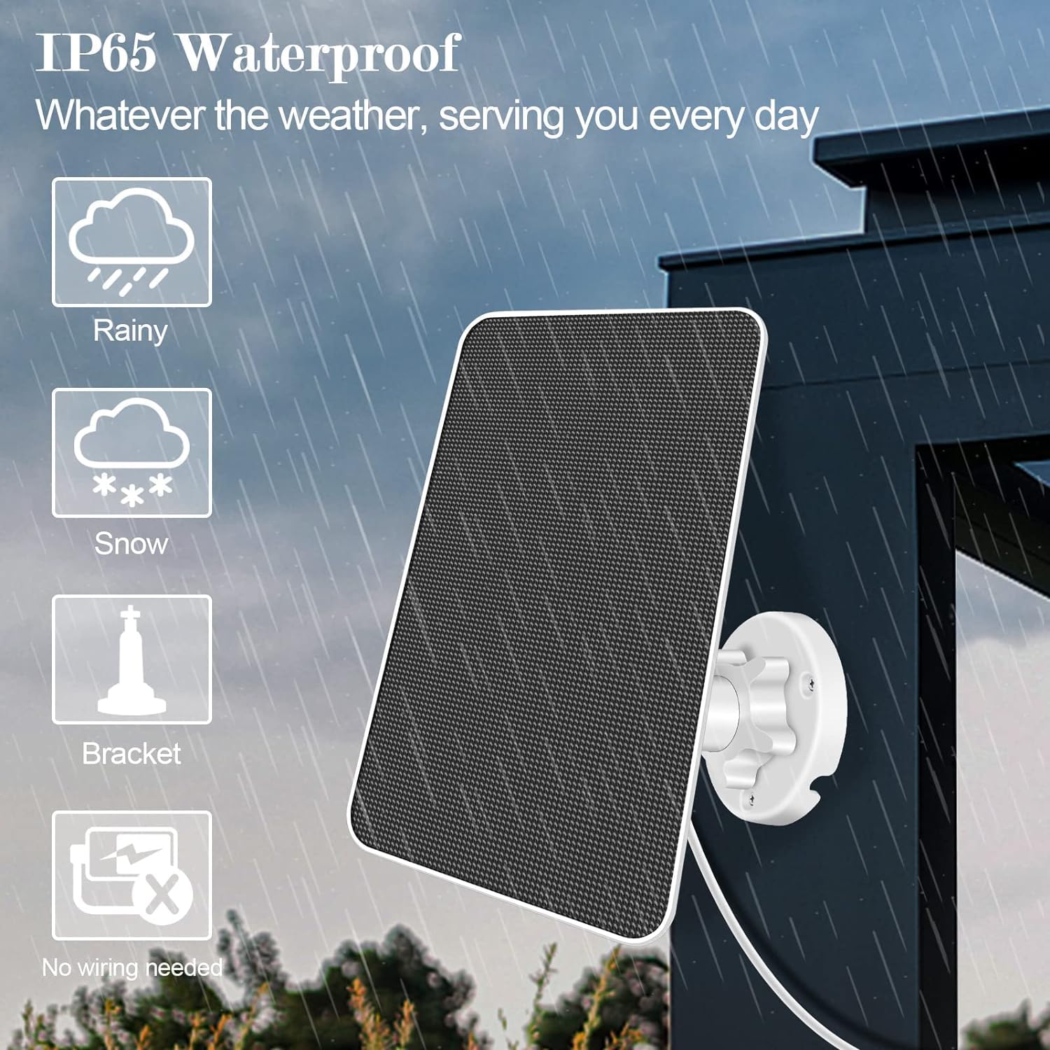 Snapklik.com : Solar Panel For Ring Camera, 6W Ring Solar Panel For ...
