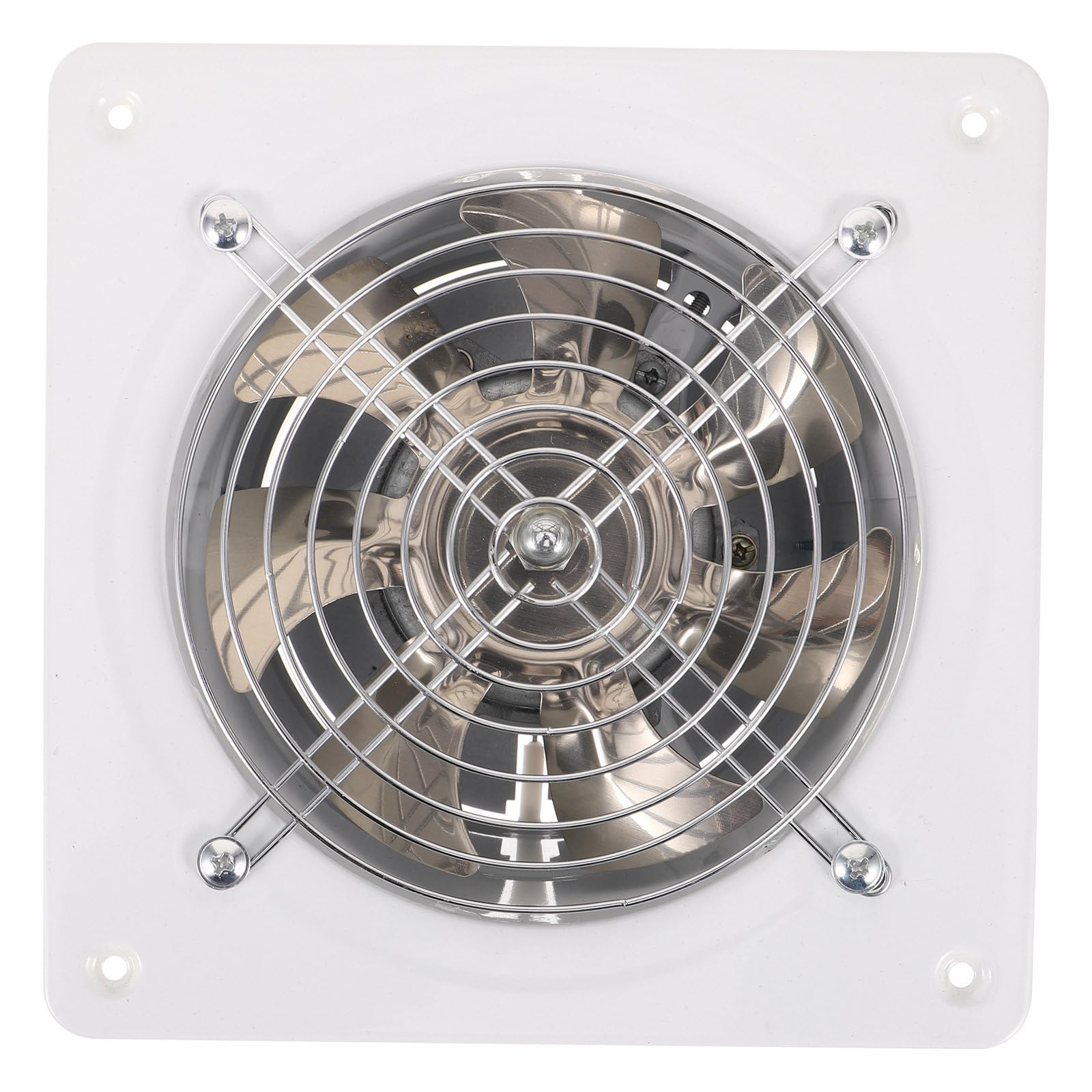 TOYANDONA Ventilador Extractor de Pared de Acero Inoxidable 150mm Blanco