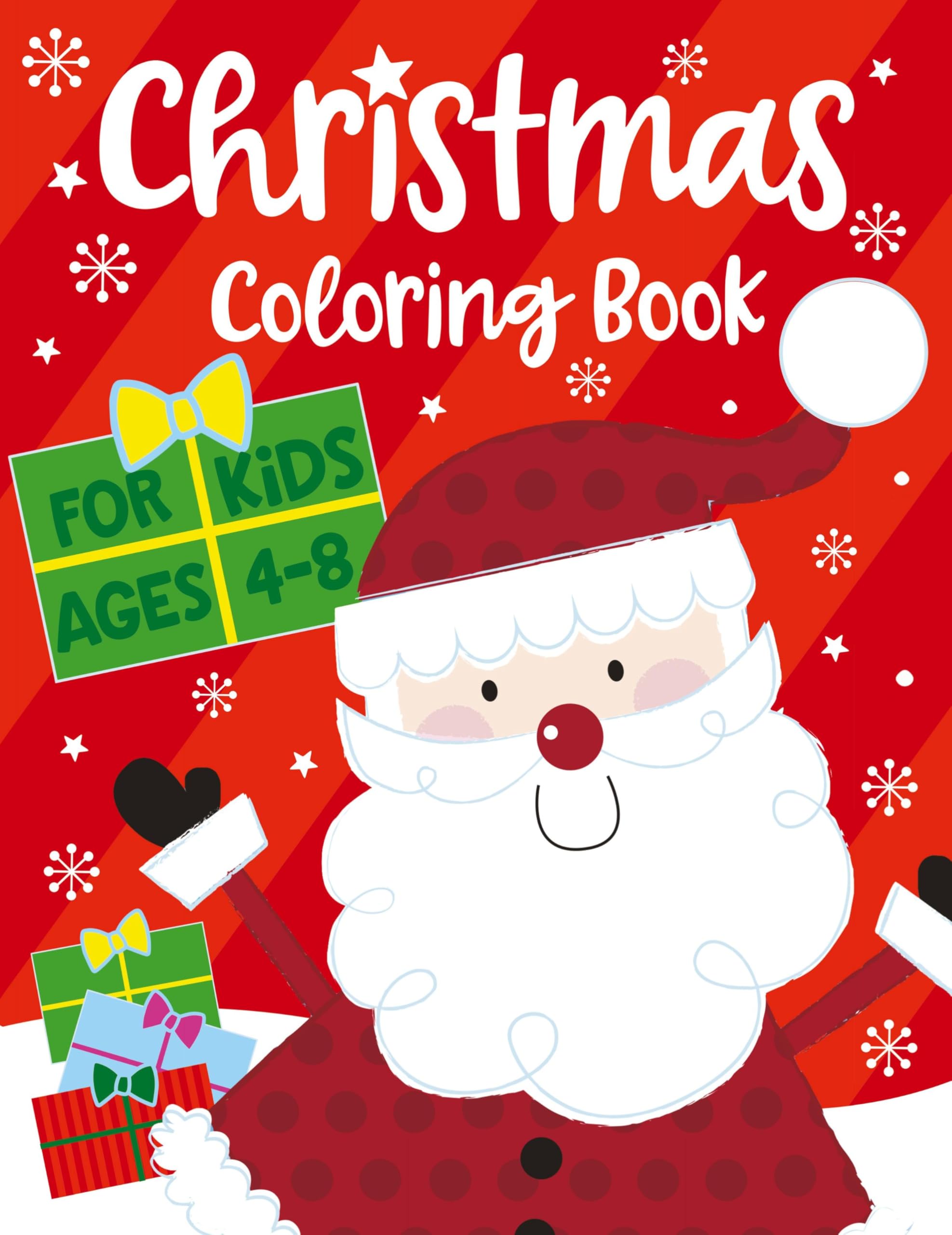Christmas Coloring Book For Kids Ages 4-8 (Silly Bear Coloring Books)