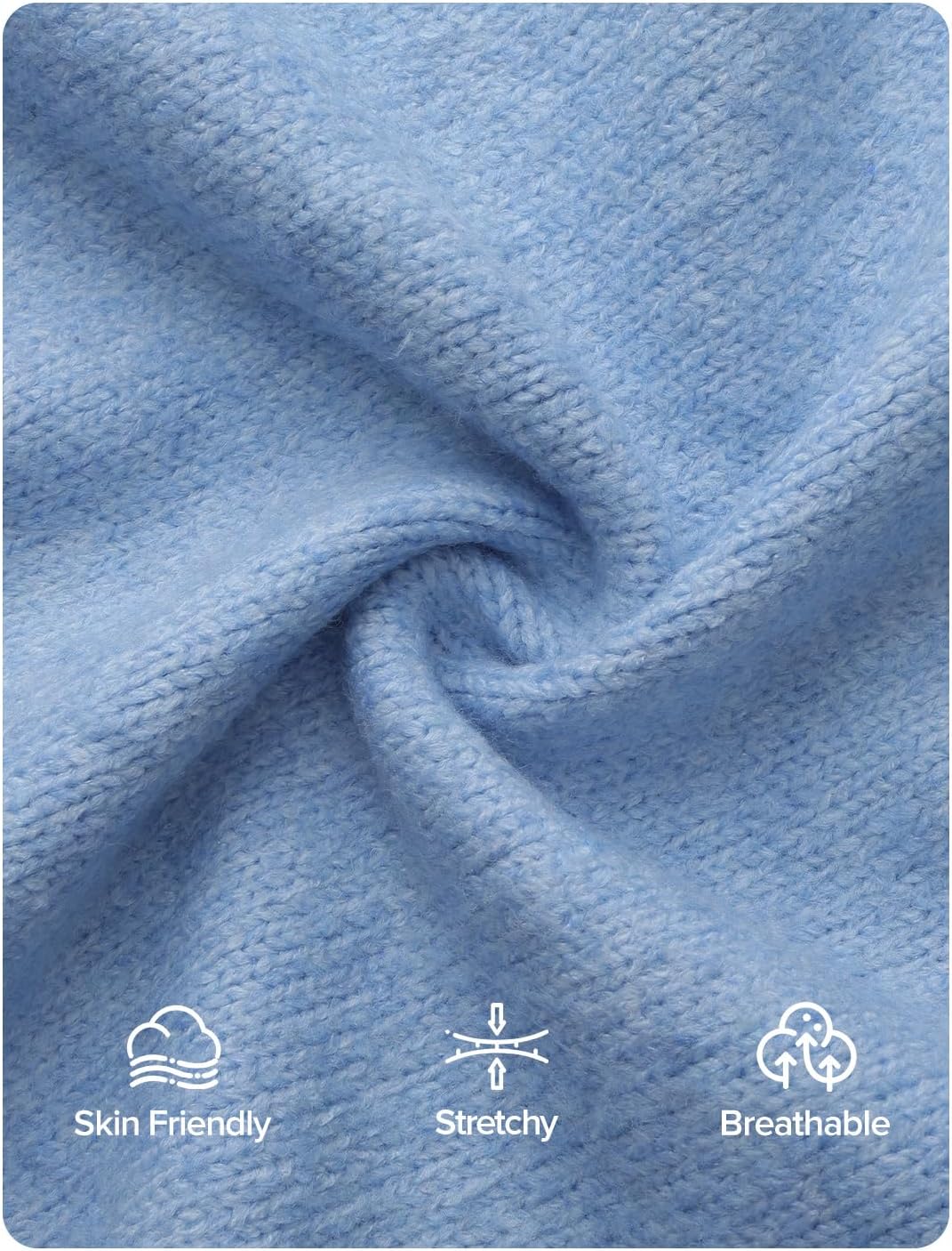 ZESICA Womens 2026 Spring Floral Cardigan Sweaters Casual Long Sleeve Open Front Button Down V Neck Knit Sweater - Image 7