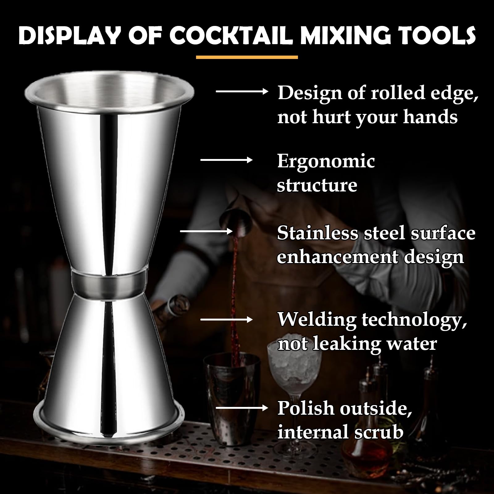 Messbecher für Barkeeper-Cocktails