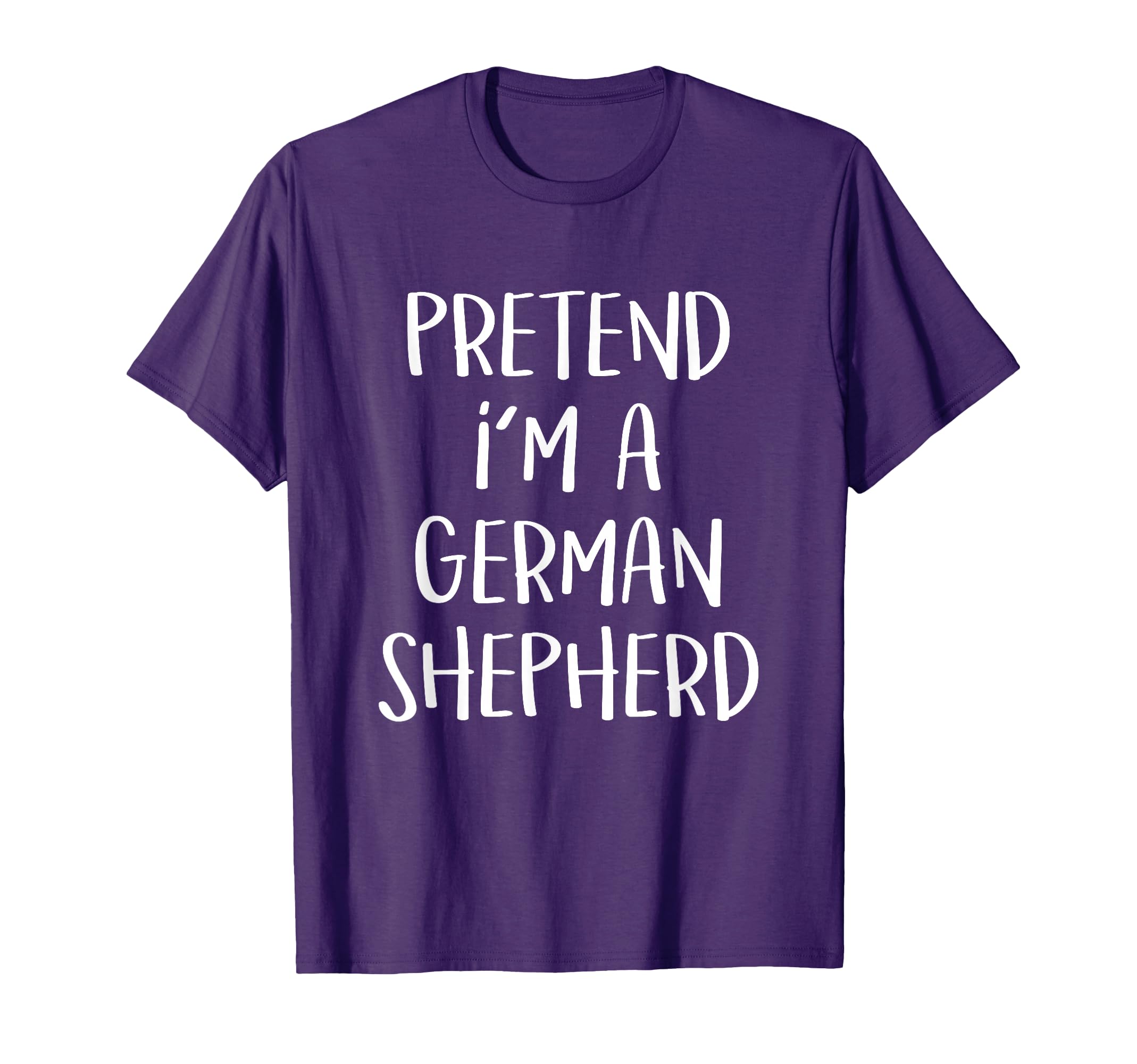 Pretend I'm A German Shepherd Costume Funny Halloween Party T-Shirt