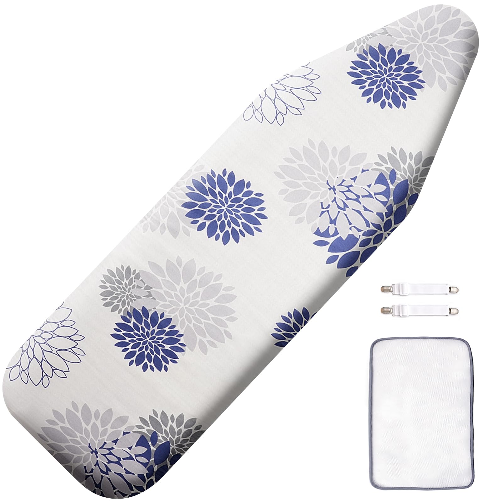 SheeChung Ironing Board Cover and Pad 18"x49",Wide Ironing Board Cover