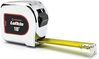 Crescent Lufkin 1" x 16' Chrome Case Yellow Clad Tape Measure - L916-02