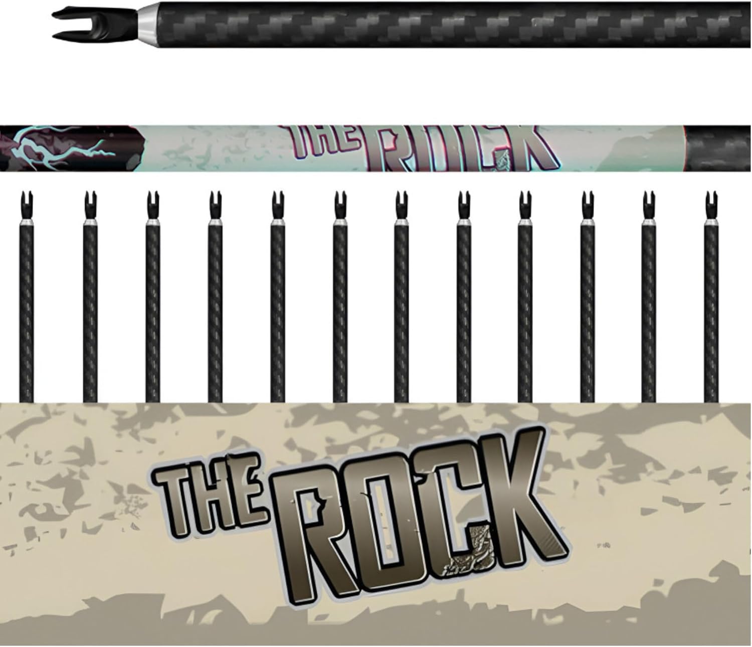 Element Archery Rock Target Arrows | .315" ID | .001 Straightness | Raw Arrow Shafts | 12 Pack