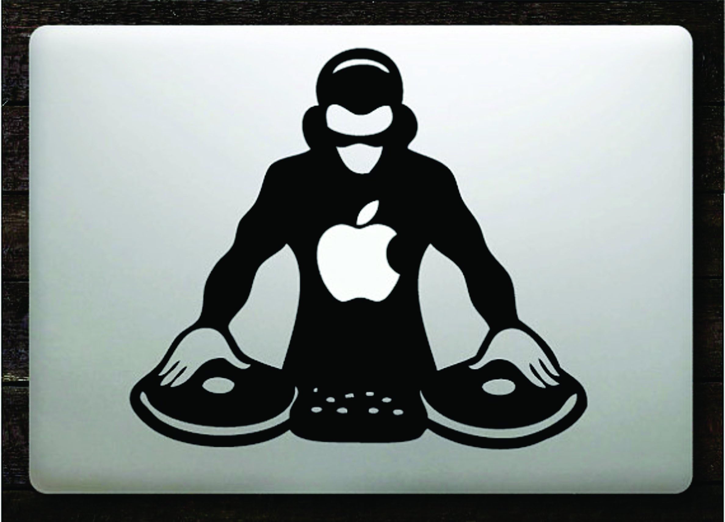 DJ with Turntable Macbook Decal Sticker Vinyl Macbok Pro