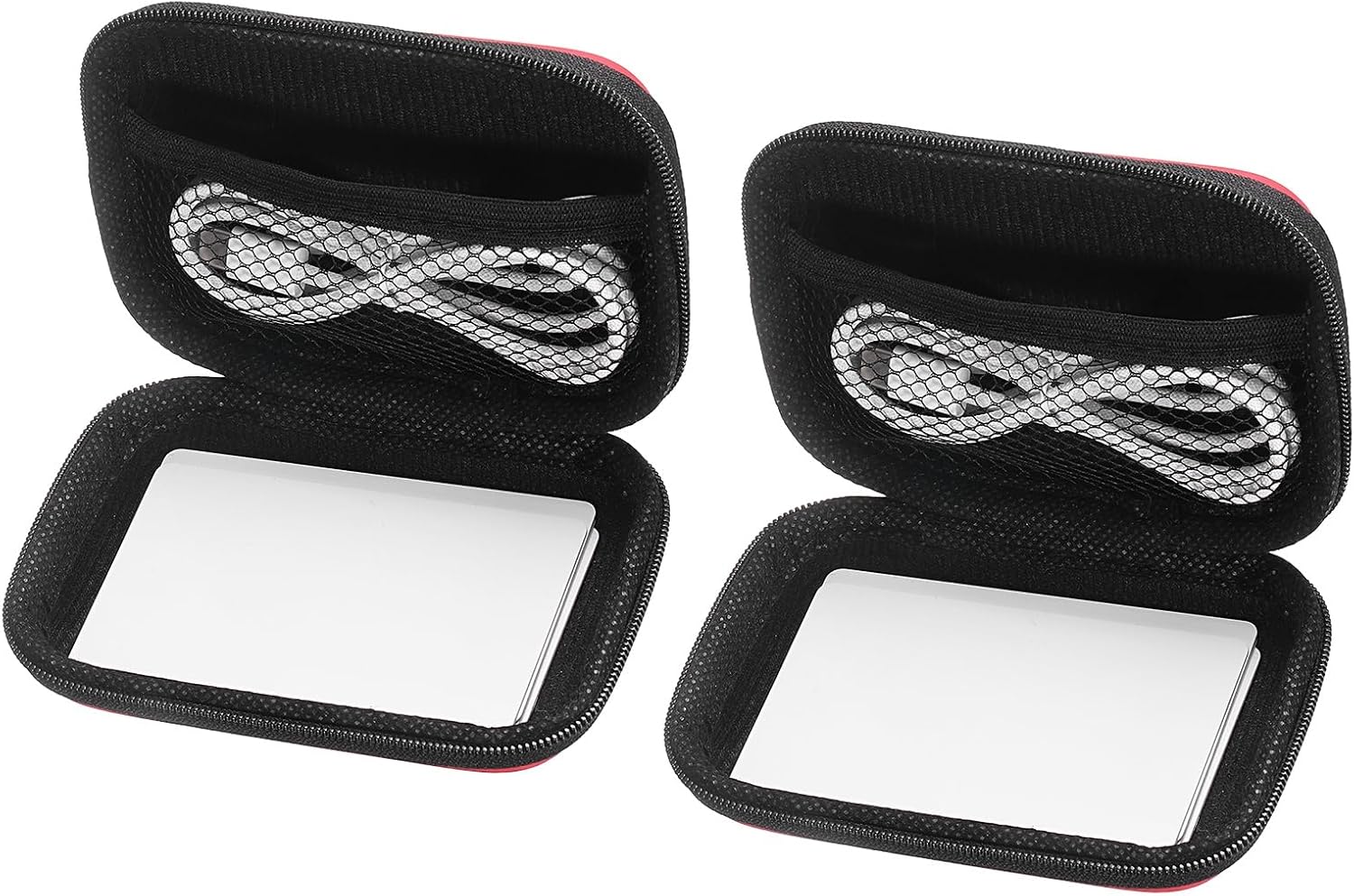 uxcell 2 Pcs Travel Card Game Case, UNO Playing Card Case, Pink Waterproof Rectangle Small Storage Box -Not Including Cards for Outdoor Gaming, Camping
