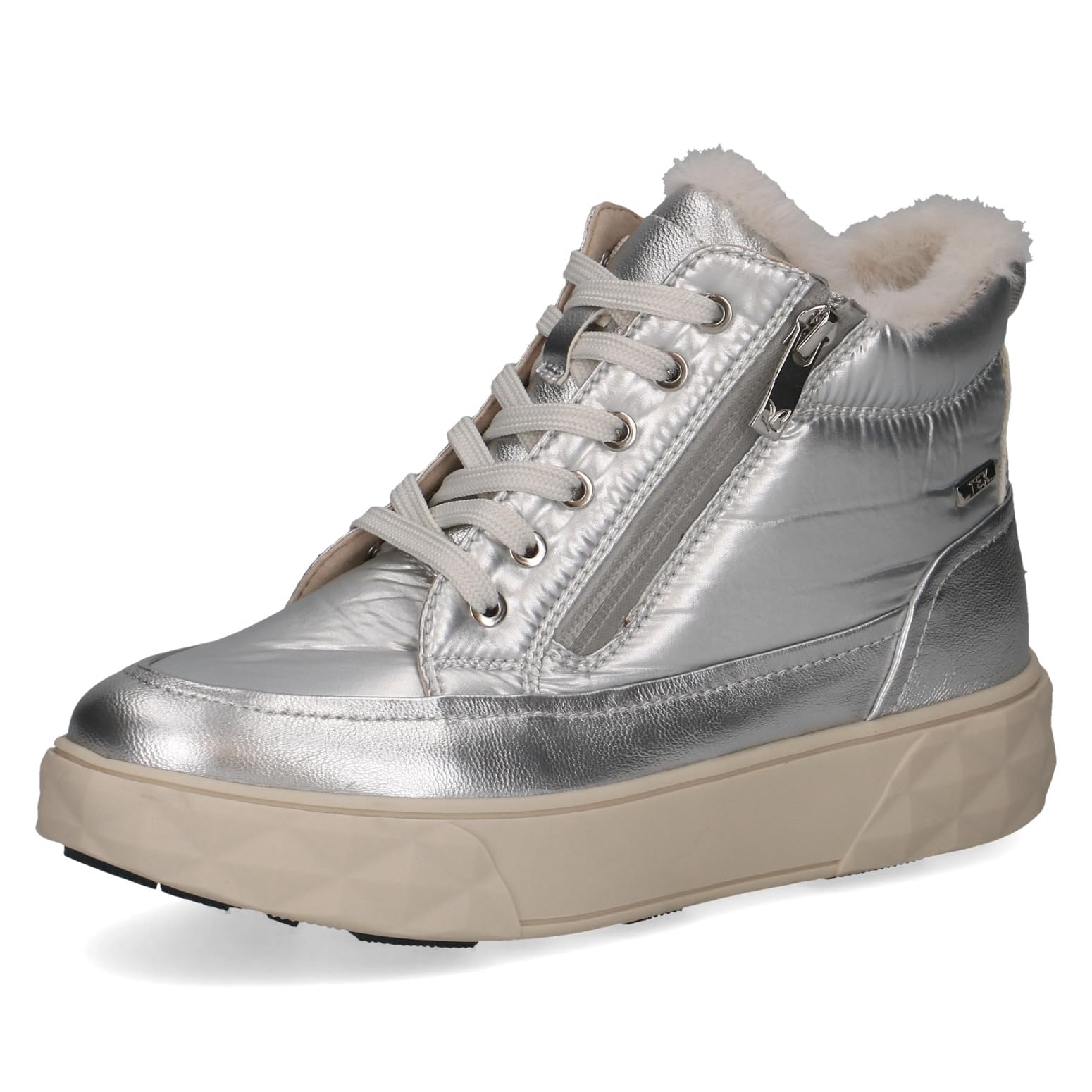 CAPRICE Women's Damen 9-26280-45 Fashion Boot, Silver Comb, 3.5 UK
