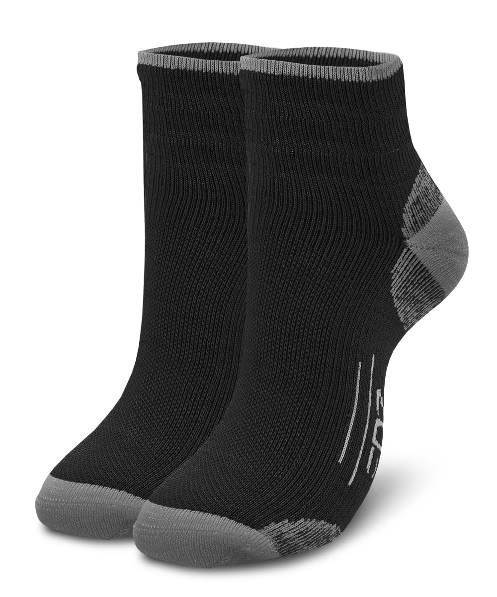 EDZ Merino Running Socks - Black/Grey, UK6-8