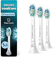 Vista 1 de Philips Sonicare C2 Plaque Control - Cabezales de repuesto genuinos para cepillo de dientes eléctrico, Blanco, paquete de 3, HX9023/65