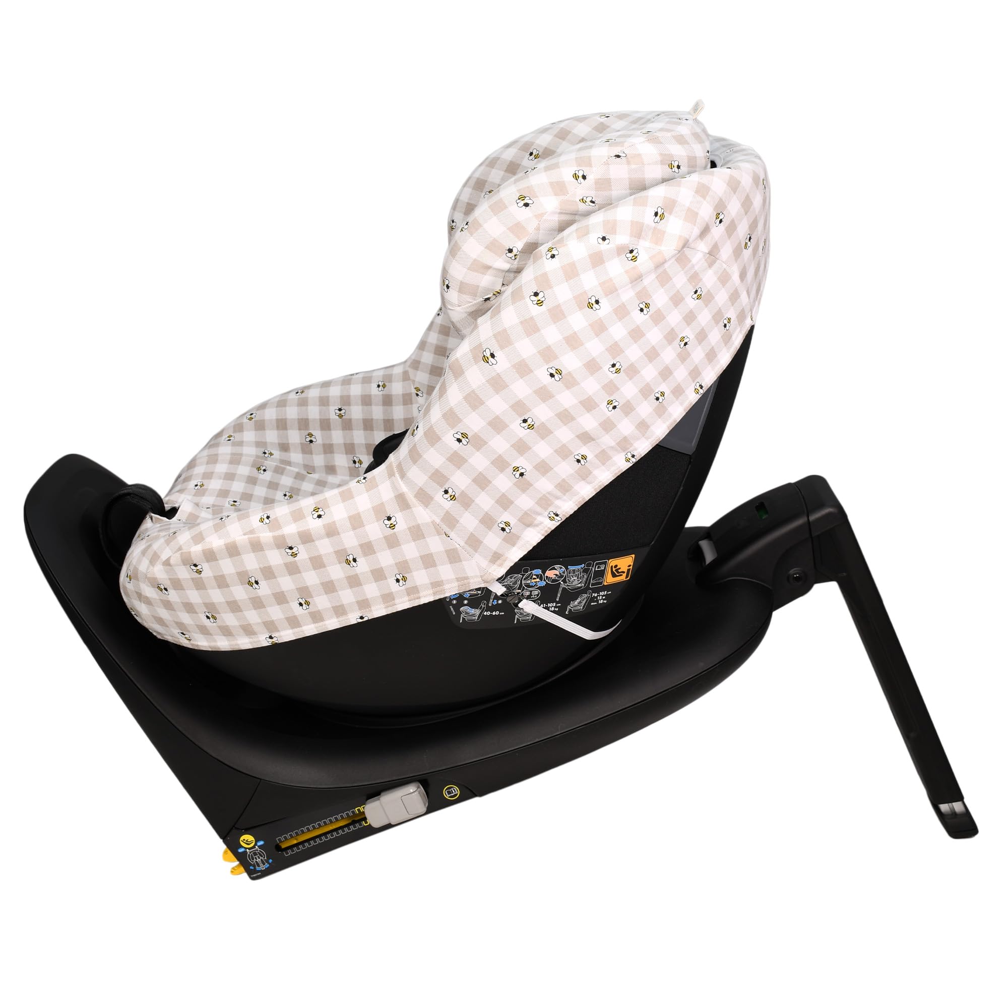 JYOKO Kids Bezug für Autositz kompatibel mit Maxi Cosi (Picnic Vichy, Maxi Cosi Pearl 360 y Mica Pro I-Size)