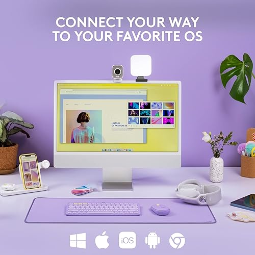 Miniatura 4 de Logitech Combo de teclado y mouse inalámbricos K380 + M350, diseño portátil delgado, clics silenciosos, larga duración de la batería, Bluetooth,