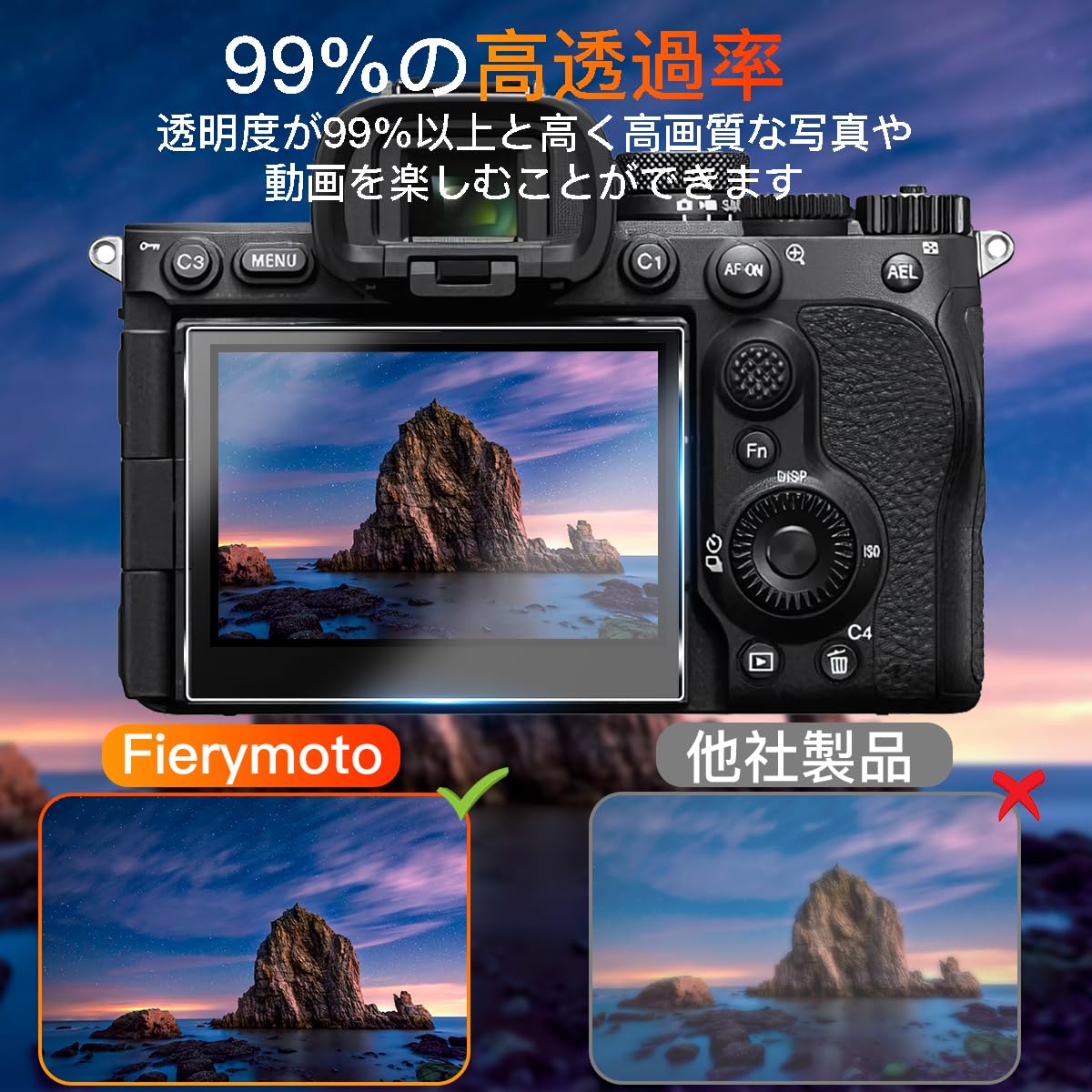 Amazon | 【日本旭硝子製】用 SONY α7 V / α7R VI 保護フィルム