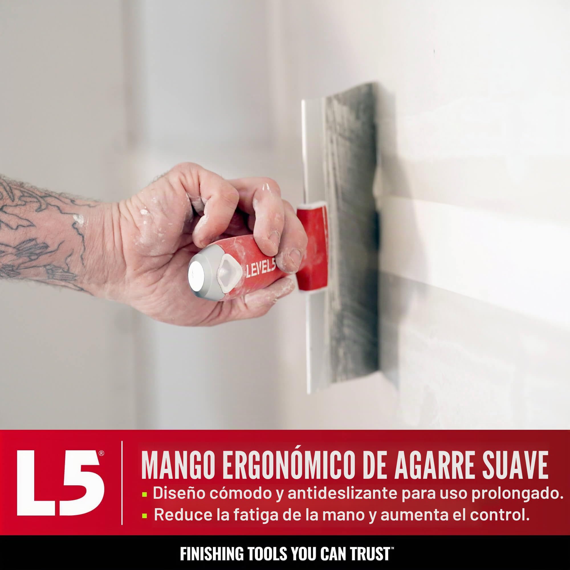 Espátulas L5, de acero inoxidable, con asas ergonómicas