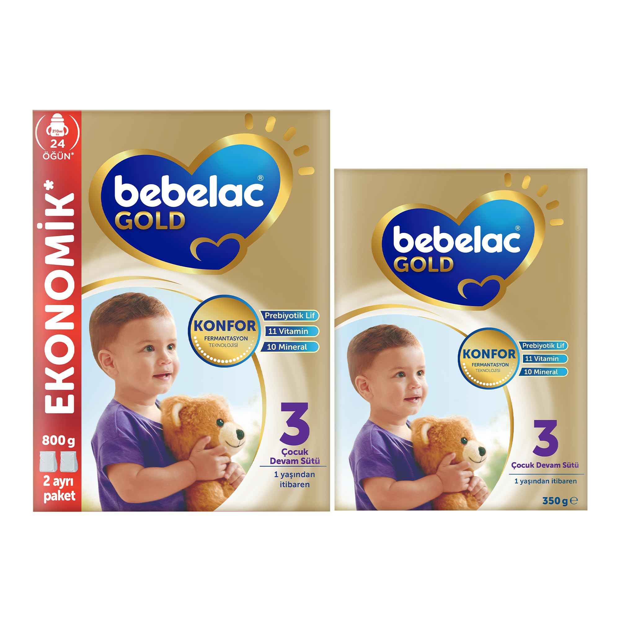 Bebelac Gold 3 Çocuk Devam Sütü 800g + 350g 1 Yaş+