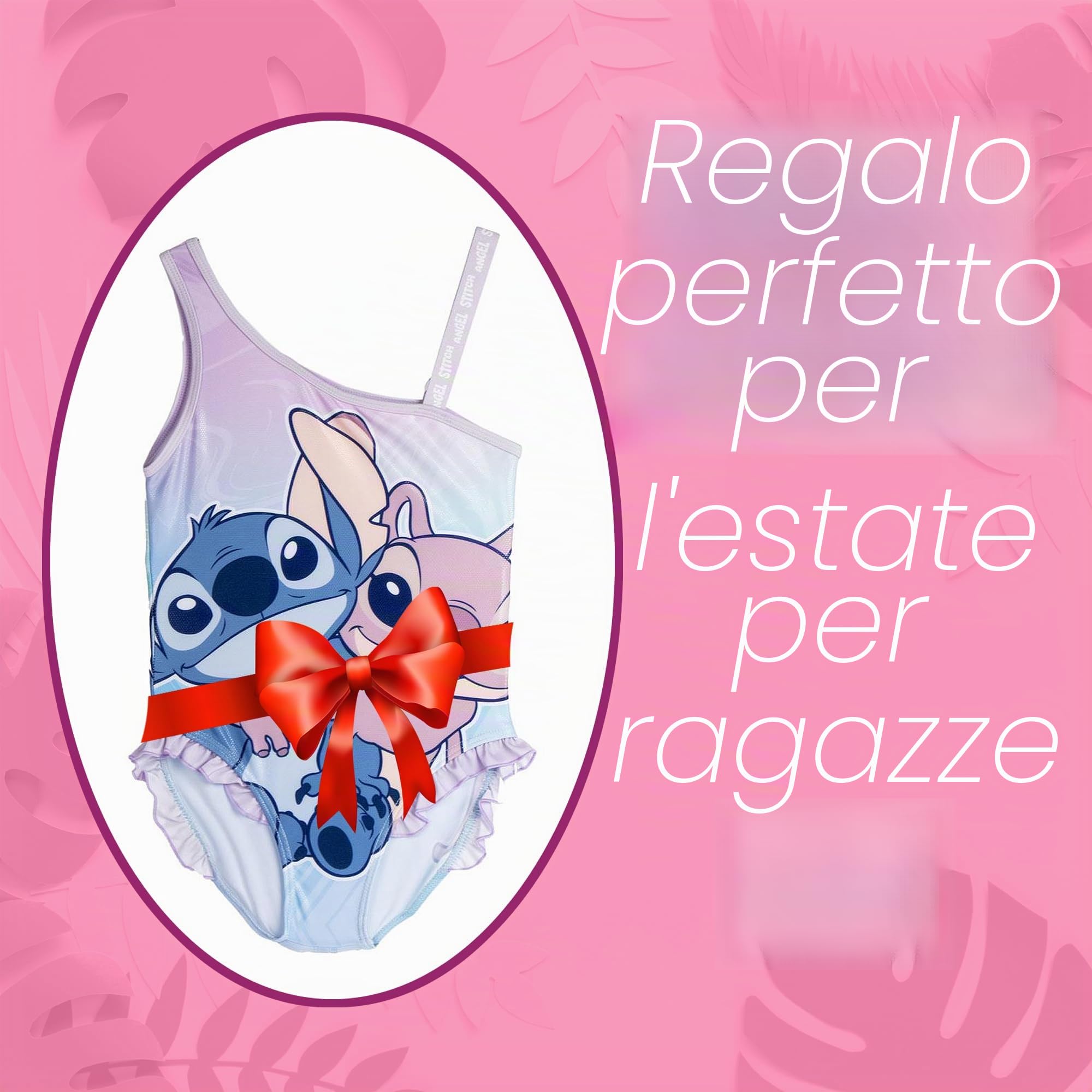Costume da bagno Stitch da ragazza, un pezzo, comodo e carino, ideale per spiaggia, piscina o compleanno Stitch