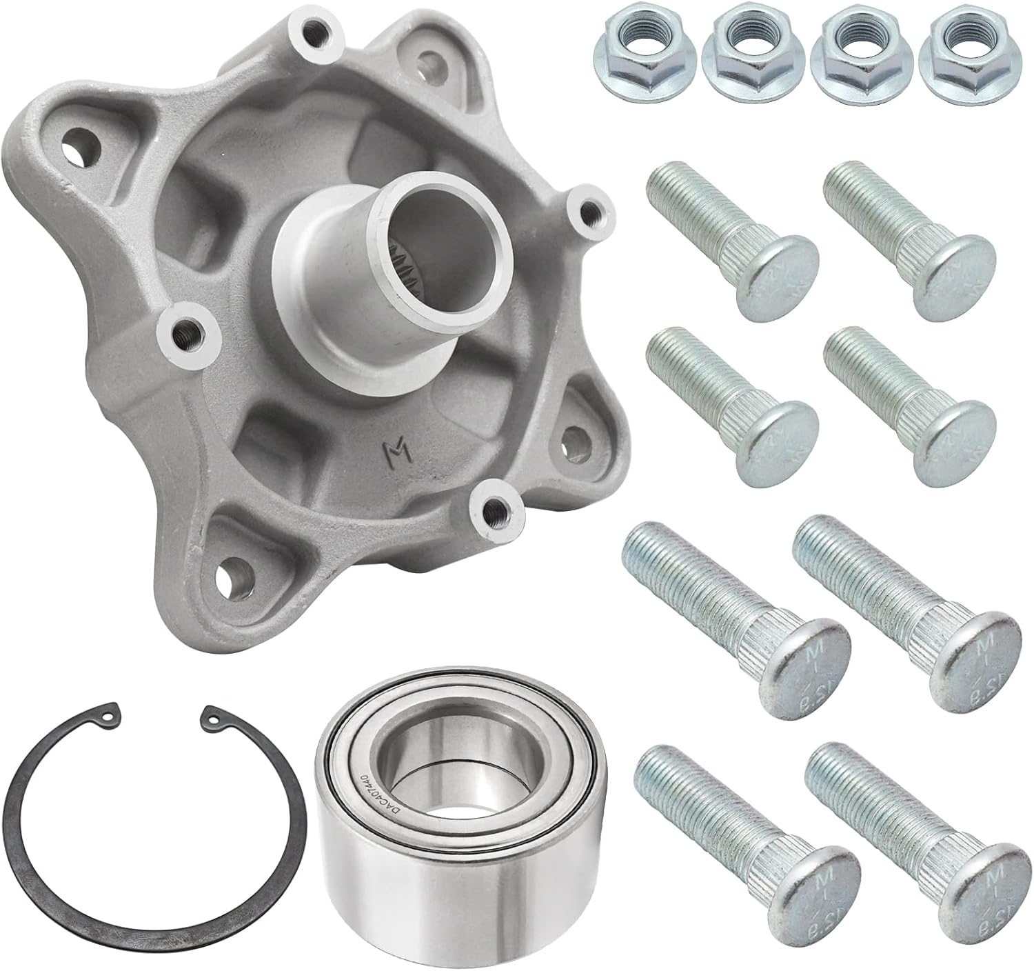 Rear Wheel Hub Bearing & Wheel Studs for Polaris Sportsman 400 450 500 600 700 03-06 Sportsman 800 05-07 Ranger 425 500 650 TM 700 02-05