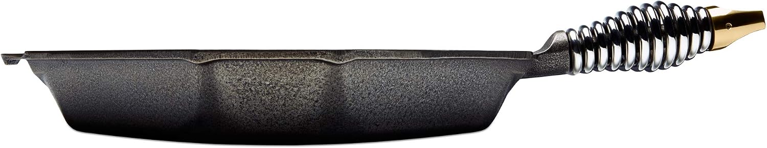 Hоt Dеаlѕ FINEX Pre-Seasoned Cast Iron 10 Inch Grill Pan with Ergonomic Spring Handles Nеw Prоduсt FINEX Pre-Seasoned Cast Iron 10 Inch Grill Pan with Ergonomic Spring Handles