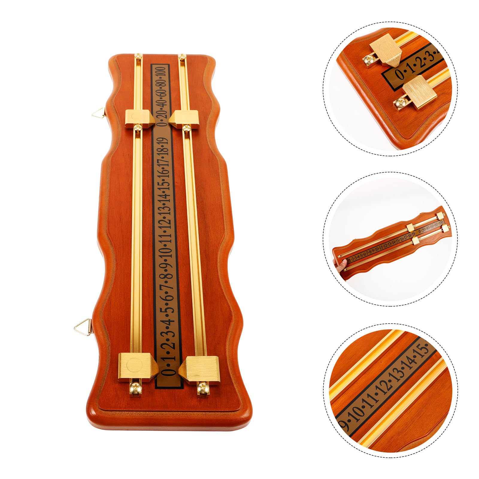 Zerodeko Tabellone Segnapunti da Biliardo Scorekeeper Riutilizzabile Tabellone Segnapunti Snooker 2 Binari Ondulato Pannello in Metallo e Density Board per Tavolo da Snooker e Partite