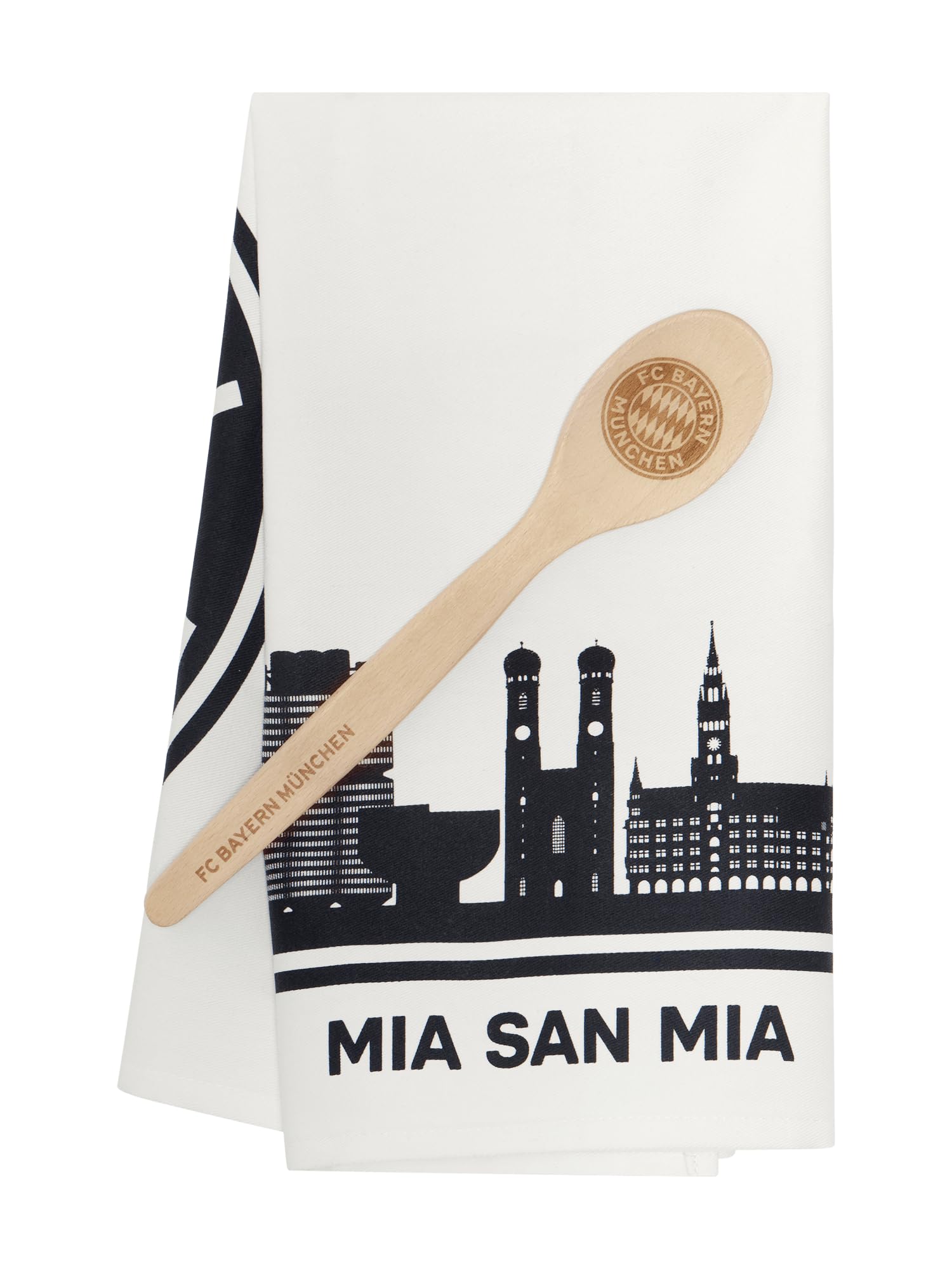 FC Bayern München Kochset 2er-Set: Geschirrtuch & Kochlöffel