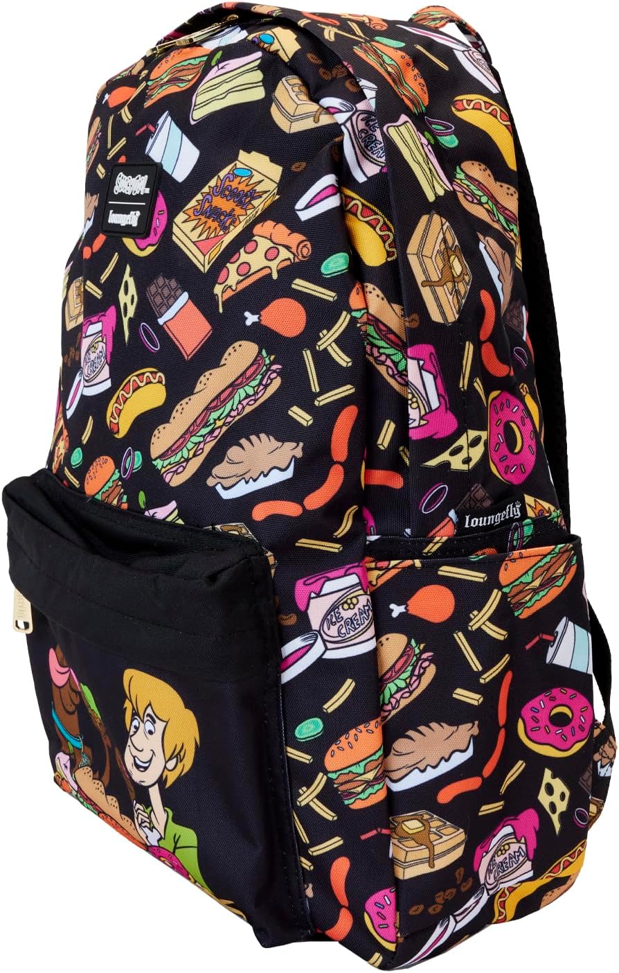 Loungefly Scooby-Doo Snacks All-Over Print Nylon Full-Size Backpack