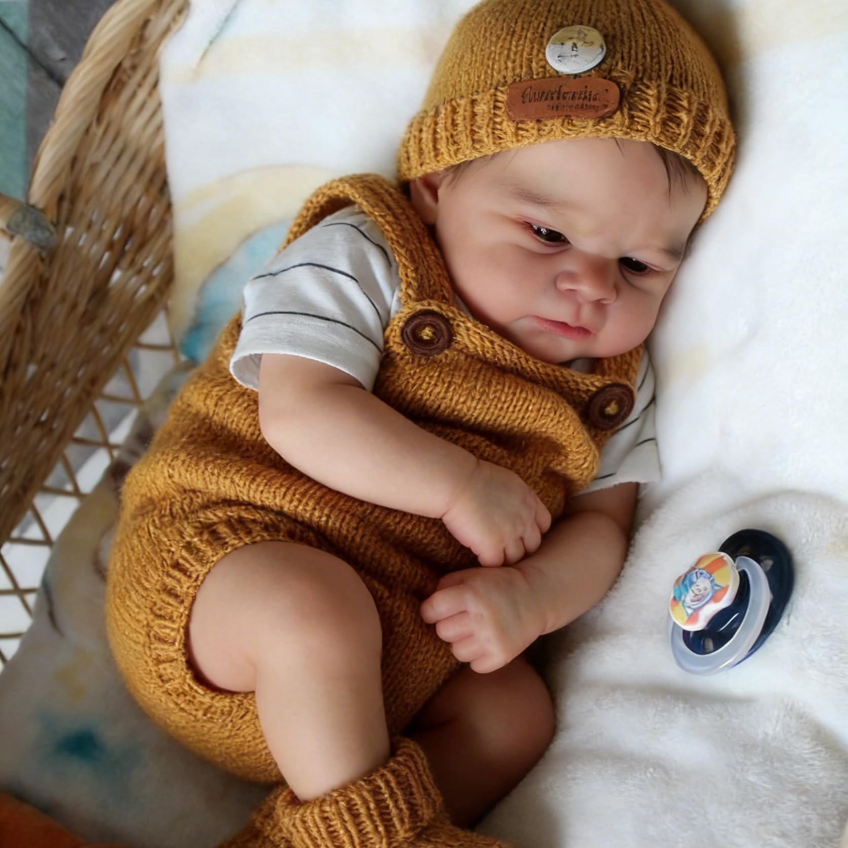 that Look Real Realistyczne lalki Reborn Boys Baby Dolls silikonowe na całe ciało, 43 cm, ręcznie wykonane, winylowe, realistyczne, noworodki, lalka, anatomicznie poprawne, zabawki, prezenty