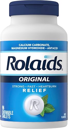Miniatura 10 de Rolaids Antiácido extra fuerte 96 tabletas masticables sabor a menta alivio de la acidez estomacal extra fuerte
