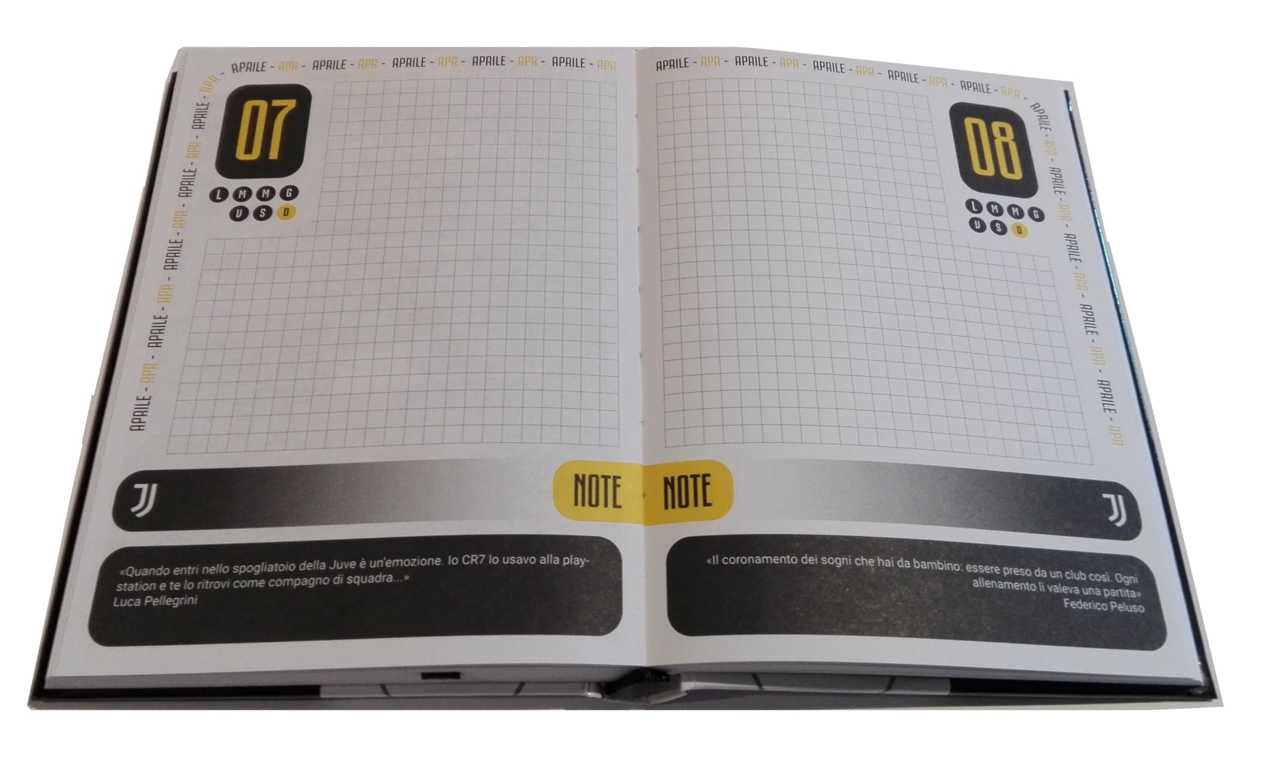 Agenda Calcio 16 Mesi Agenda Juventus 2025/2026 - 16 Mesi Con Portachiavi E Penna Omaggio Calendario Juventus Nero