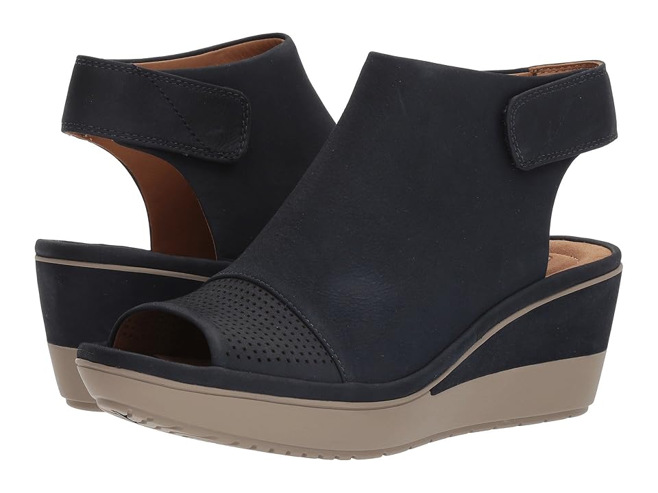 

Clarks Wynnmere Abie (Navy Nubuck) Women's Shoes, Blue