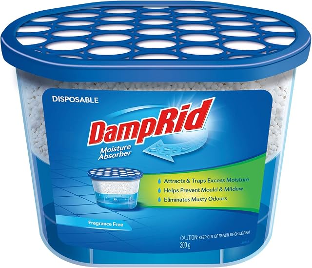 DampRid FG100 Unscented Disposable Moisture Absorber, 10.5-Ounce,White