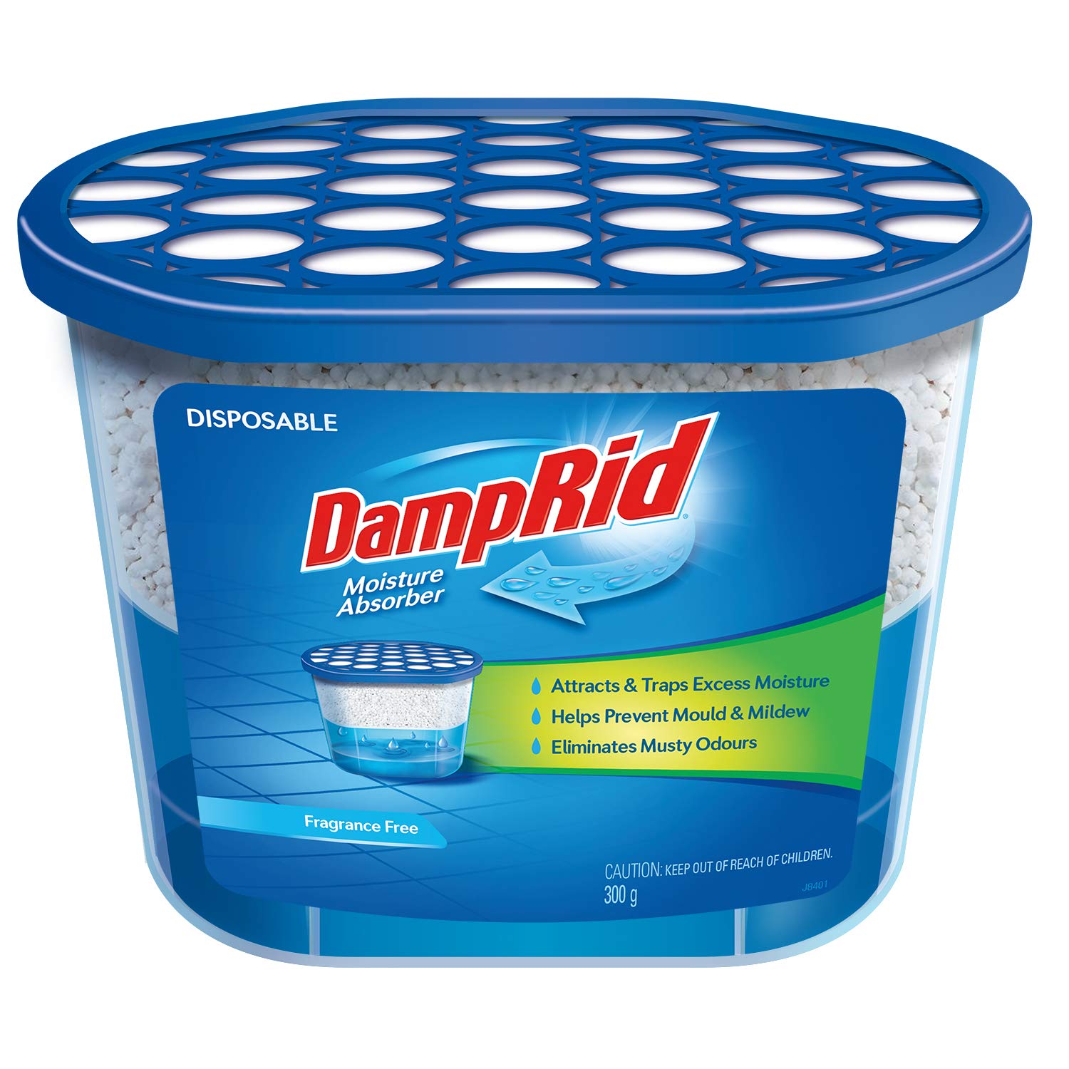 Damprid Fg100 Unscented Disposable Moisture Absorber, 10.5Ounce