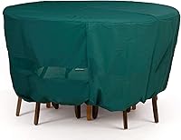 Vista 1 de Covermates Juego de funda ovalada para mesa o silla de bistró, material ligero, resistente a la intemperie, dobladillo elástico, fundas para mesa